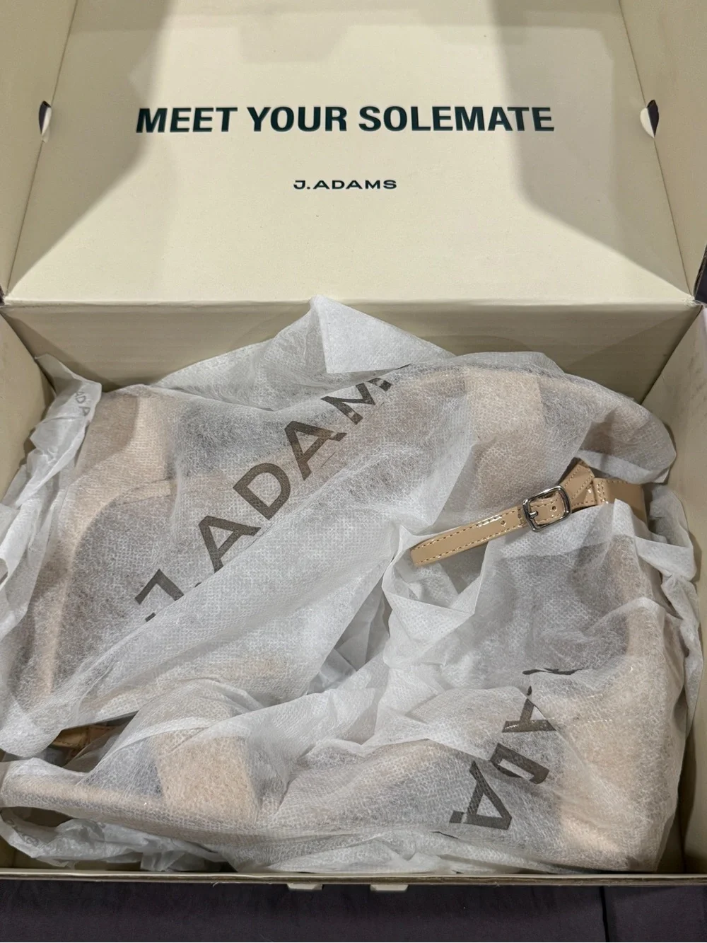 J. Adams Daisy Patent Nude Block Heel Sandals